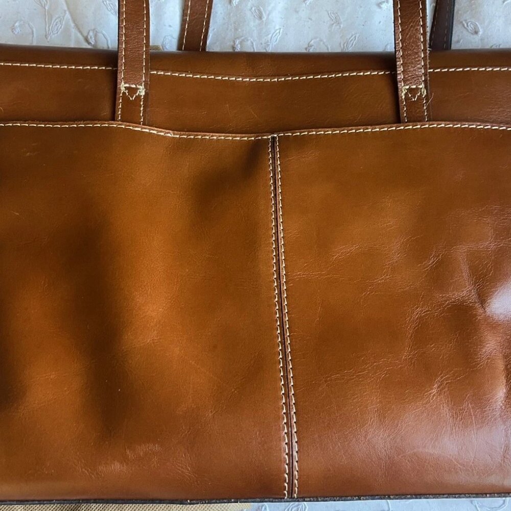 Patricia Nash Leather Studded Satchel Verbania REDUCED - Picture 3 of 6